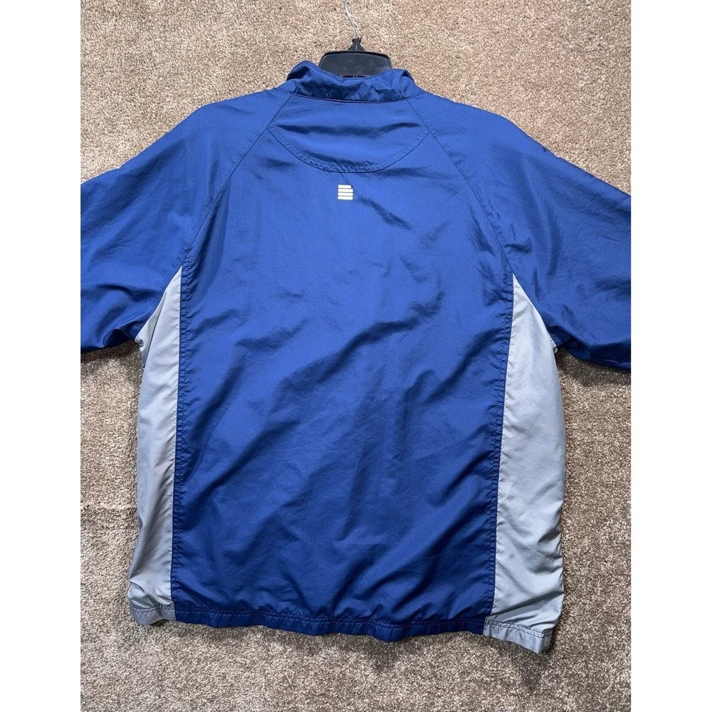 Lands End Men's Rain Jacket Windbreaker Large 42-44 - Blue‎ Gray